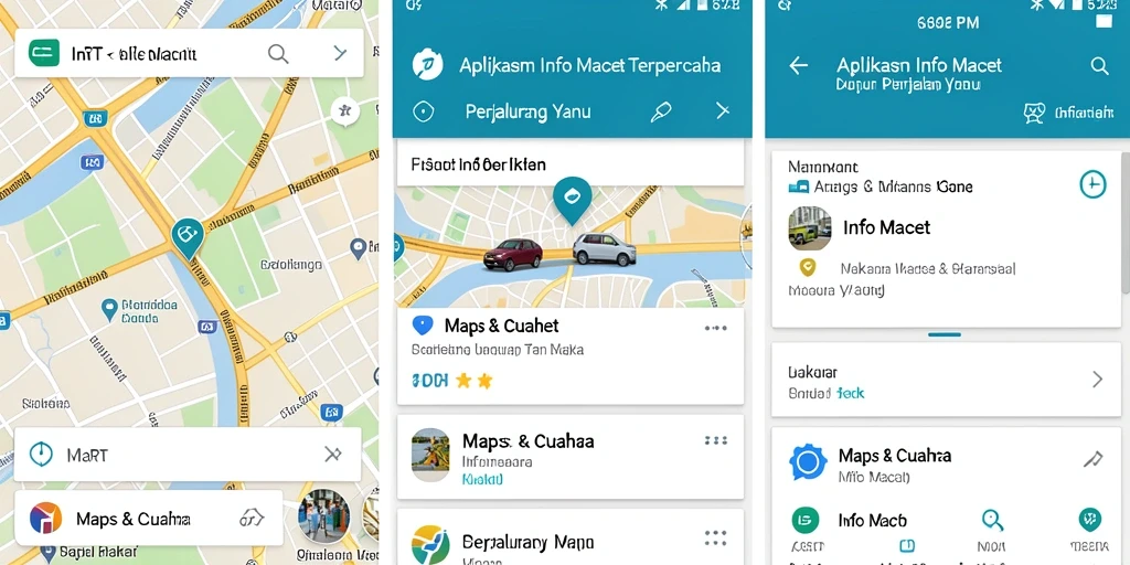 Antarmuka aplikasi 6RT dengan informasi Info Macet terkini dan akurat.