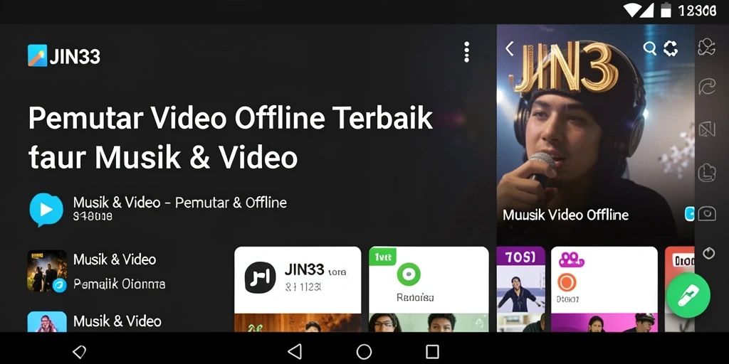 Tampilan antarmuka JIN33 yang sederhana dan fungsional.