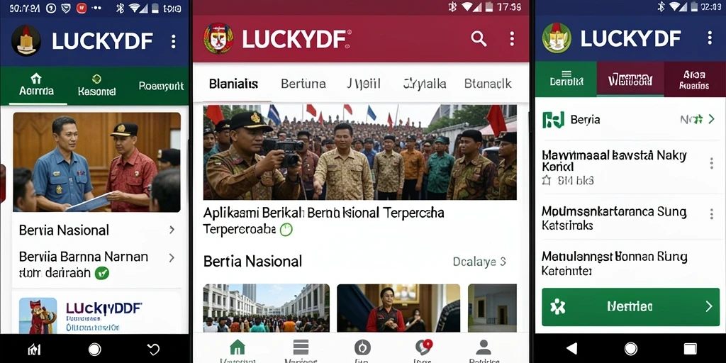 Tampilan antarmuka LUCKYDF yang informatif dan menarik.