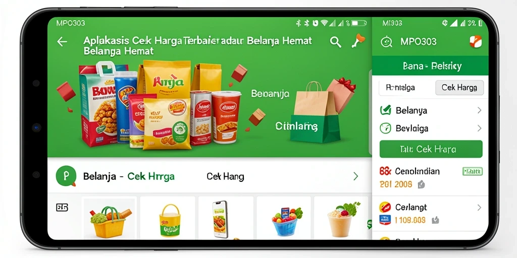 Antarmuka MPO303 menunjukkan fitur perbandingan harga dengan jelas.