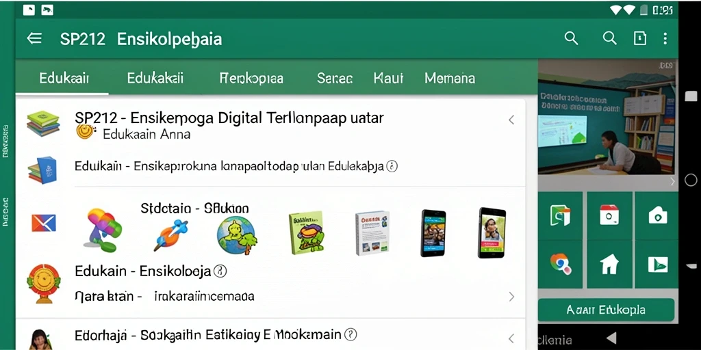 Tampilan antarmuka aplikasi SP212 yang informatif dan menarik.