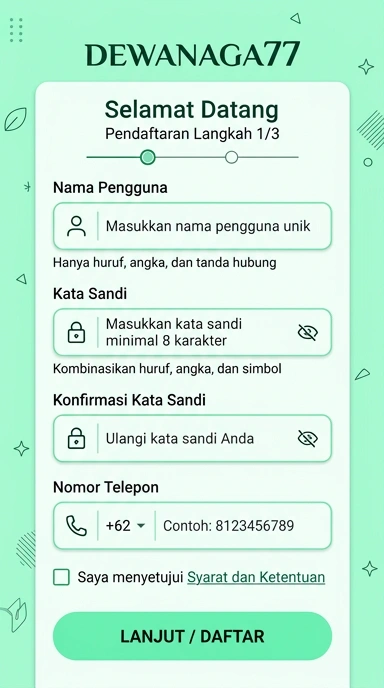Buat Akun Baru dewanaga77 Dengan Mudah dan Cepat